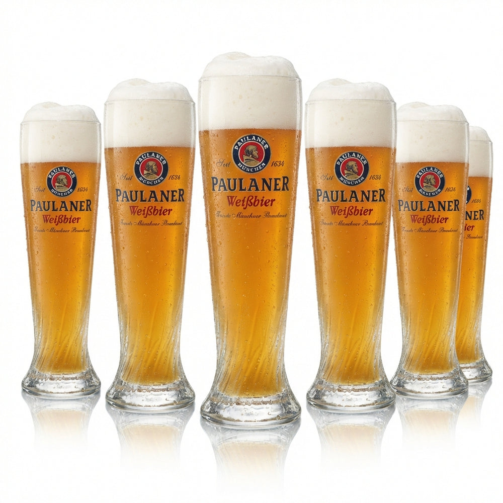 6 verres à bière blanche Paulaner 0,5 l Verres à bière blanche calibrés Gastronomie Brasserie Bavière