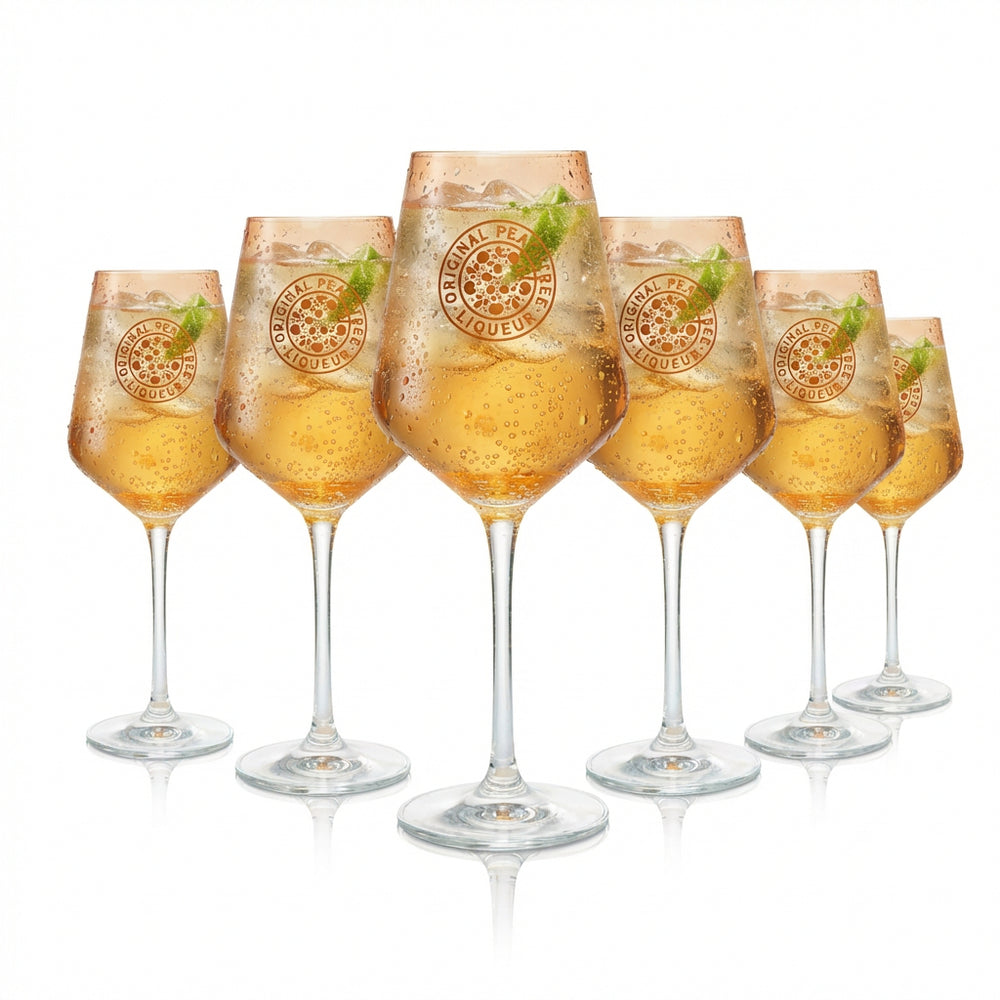 6 verres à vin Peachtree 0,35 l Verres à apéritif Verres à cocktail Fizzy Peachtree Longdrink