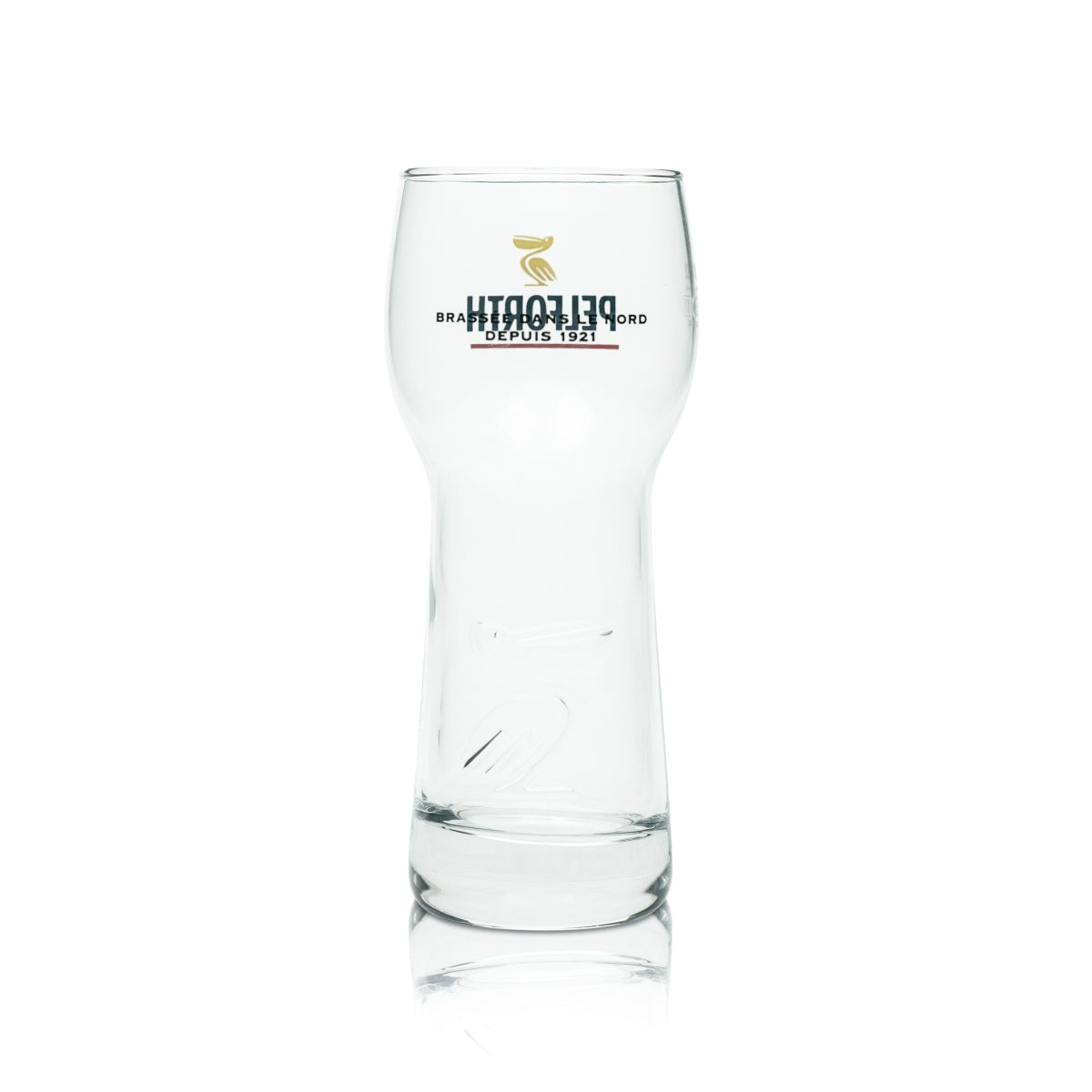6 verres à bière Pelforth 0,33 l avec relief Pélican Brasserie France Beer Verre – Vue 4