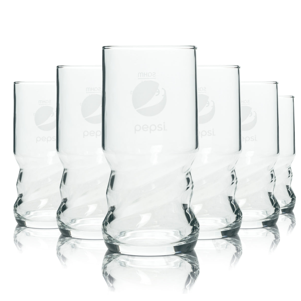 6 verres Pepsi Cola 0,2 l AXL Sahm verres à fond bombé Coke Kola calibrés