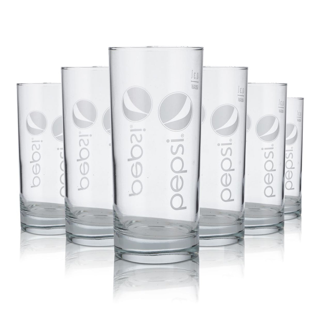 6x Pepsi verre 0,3l verre à limonade Willi gobelet verre à boisson gazeuse set Gastro Cola