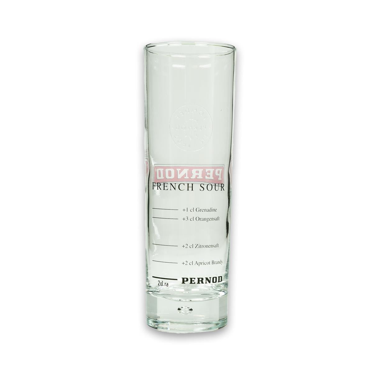 6x verre à long drink Pernod French Sour rond et fin – Vue 3