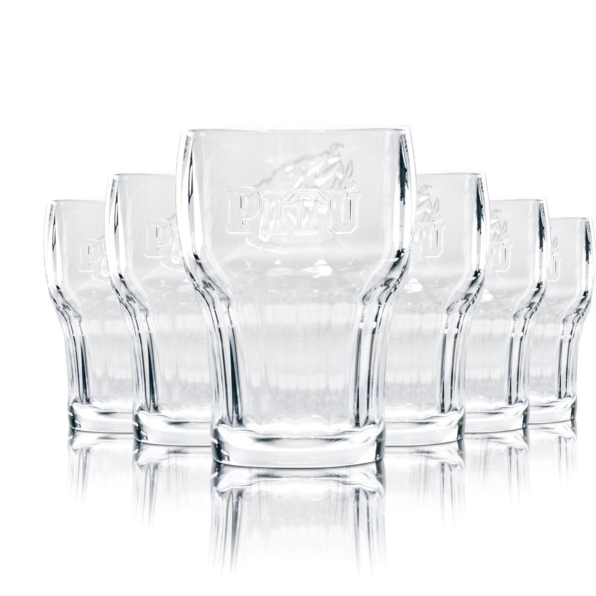 6 verres à long drink Pitu Cachaca gravés