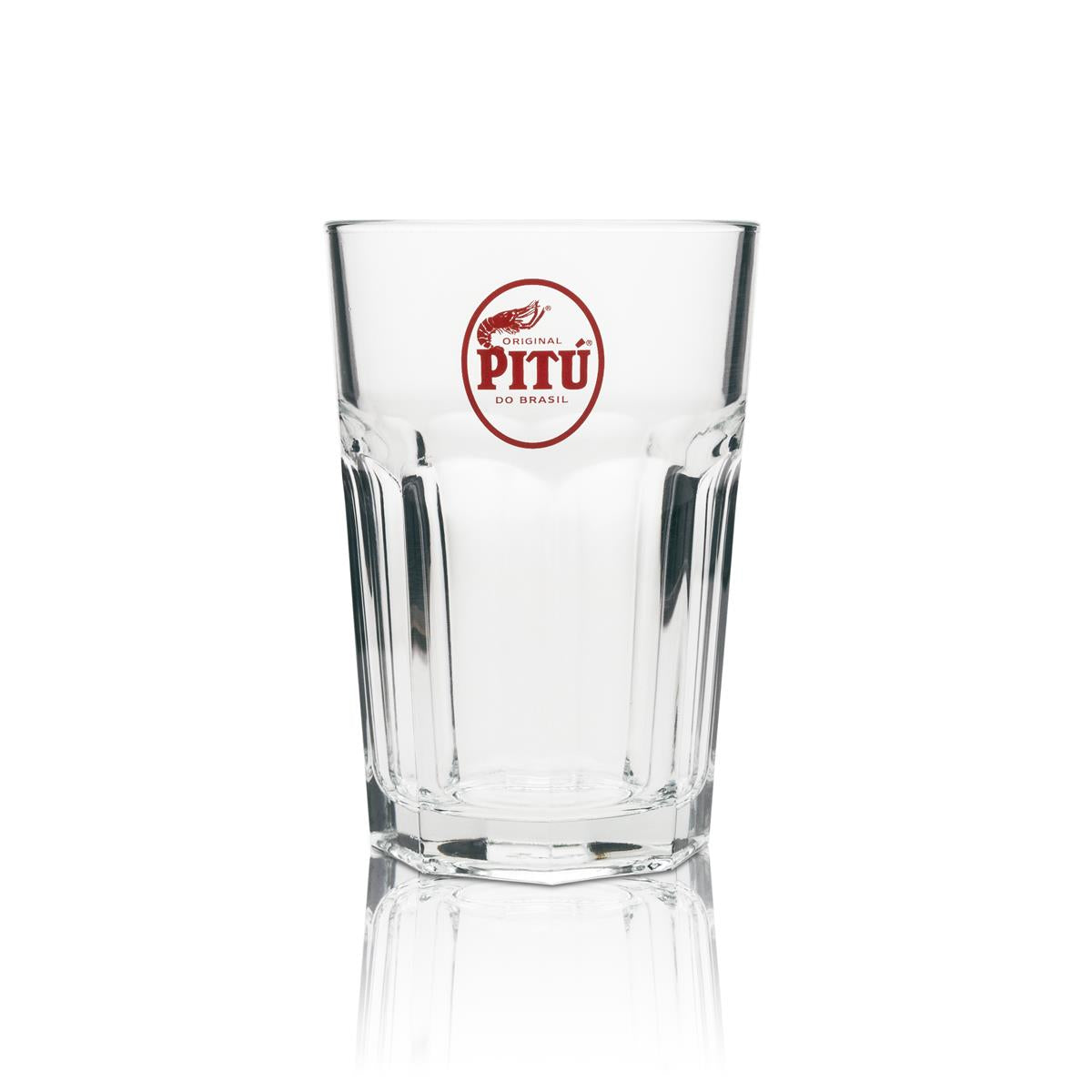 6 verres à long drink Pitu Cachaca avec logo rouge – Vue 2