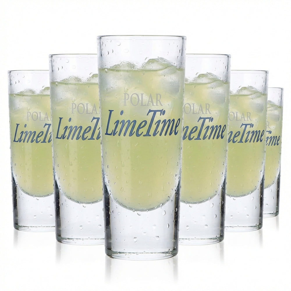 6 verres à vodka Polar Vodka 2 cl/4 cl Verre à long drink « Lime Time » Rastal
