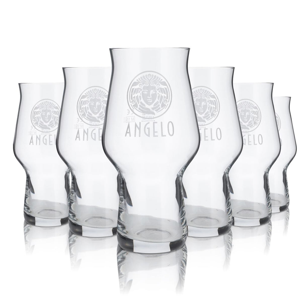6 verres à bière Poretti Angelo en verre 0,25 l « Craft Master One blanc »