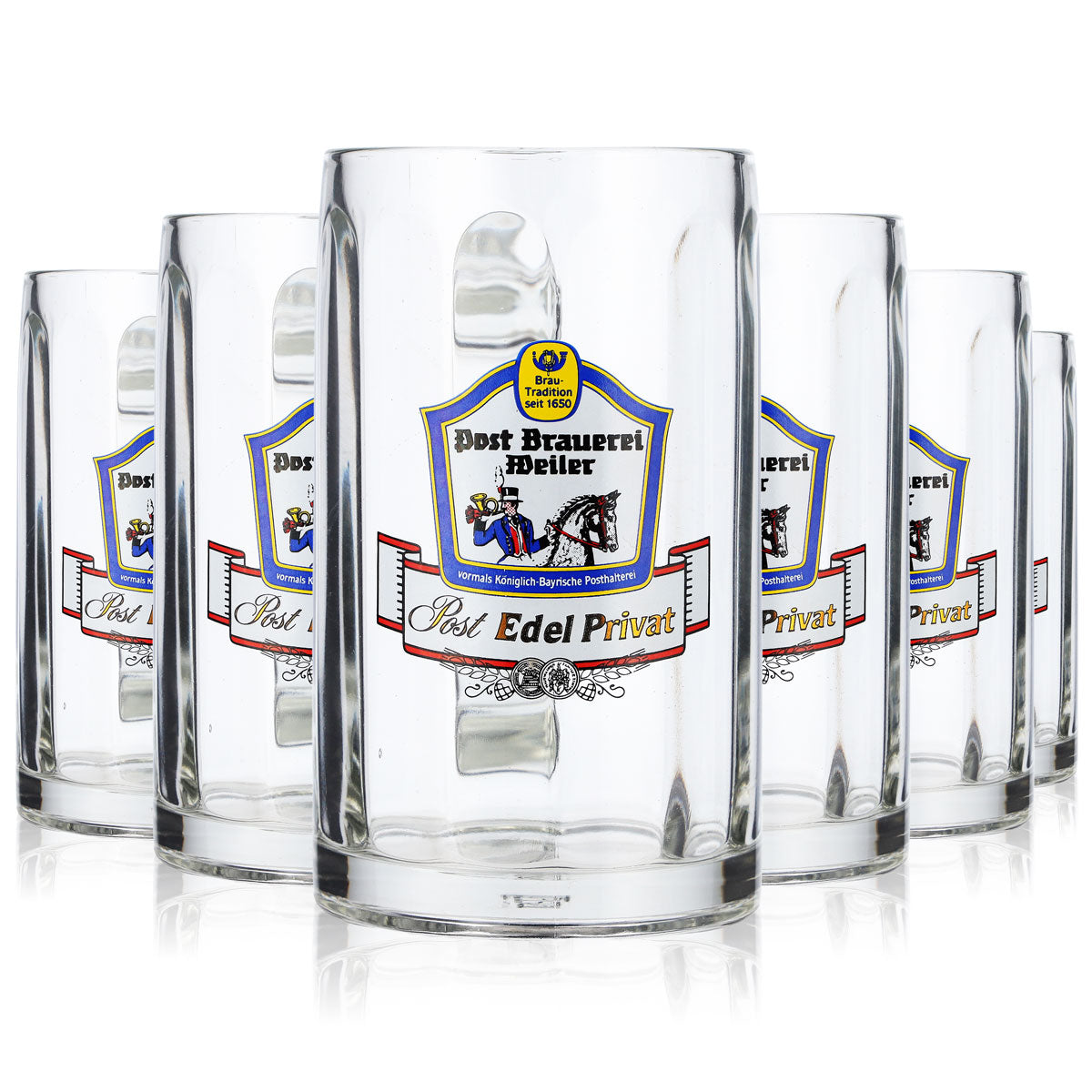 6x Post Brauerei Weiler Verres à bière Verres à bière 0,3 l Chope à bière – Vue 7