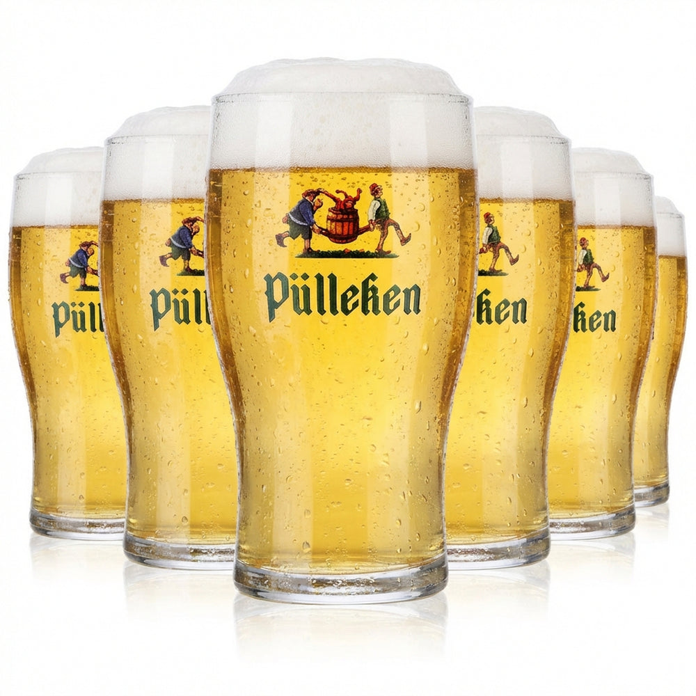 6 verres à bière Pülleken 0,26 l, set de verres Willi-Becher, brasserie