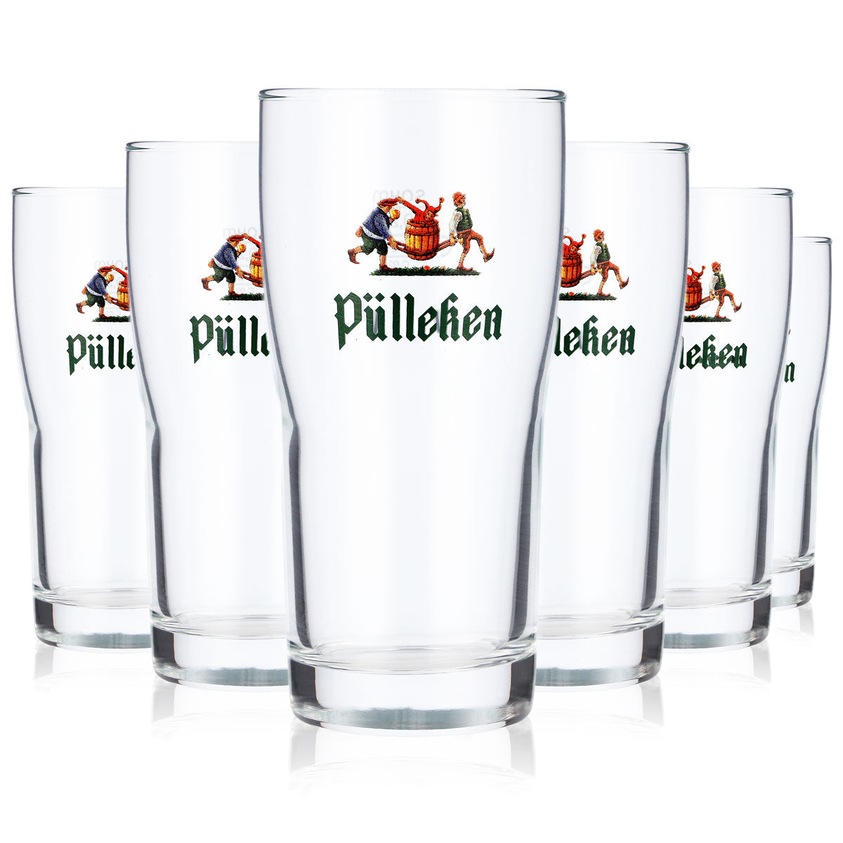 6 verres à bière Pülleken Veltins de 0,2 l, verres Sahm Brewhouse, verres Willibecher (lot de 6)