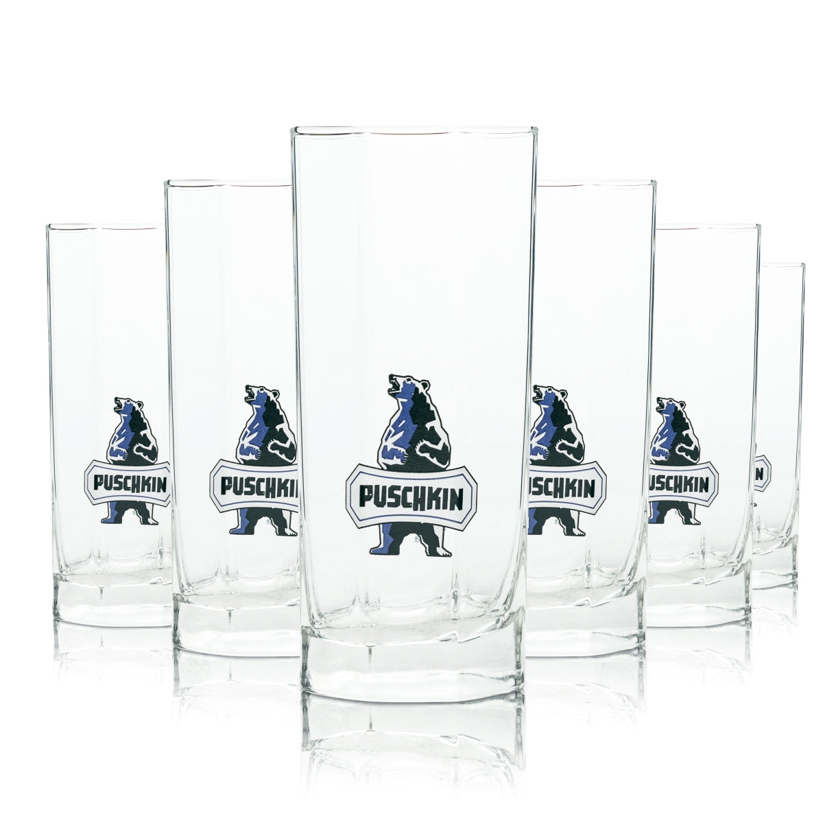 6x Verres à vodka Pouchkine Longdrink carrés Chêne Verres à cocktail Vodka Bar Gastronomie