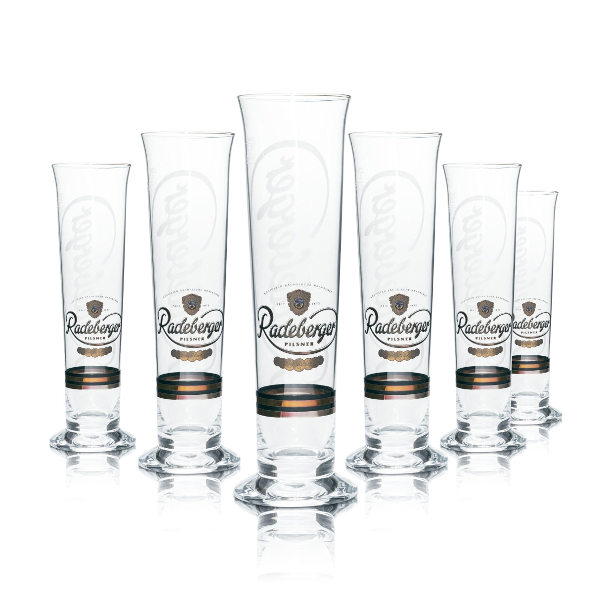 6 verres à bière Radeberger 0,3 l, forme tulipe, scène de bière, verres à pils, gastronomie – Vue 5