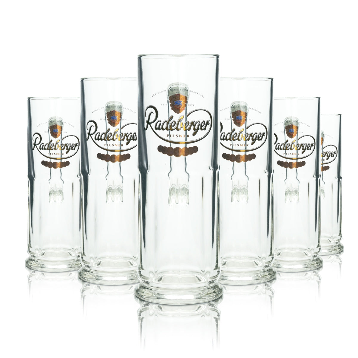 6 verres à bière Radeberger 0,5 l, chope Maximilian Seidel Sahm Henkel, verres à bière