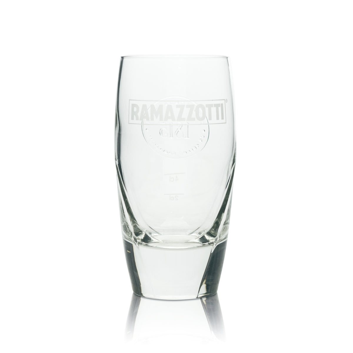 6 verres Ramazzotti 0,2 l Tumbler Crema Relief Verres Gastro Amaro Cappucino 1815 – Vue 2