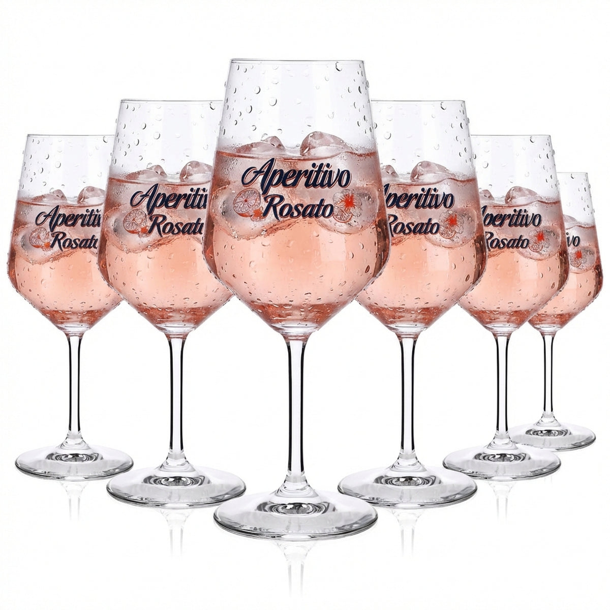 6 verres à vin Ramazzotti 0,5 l « Aperitivo Rosato » Verres à liqueur Rastal Spritz