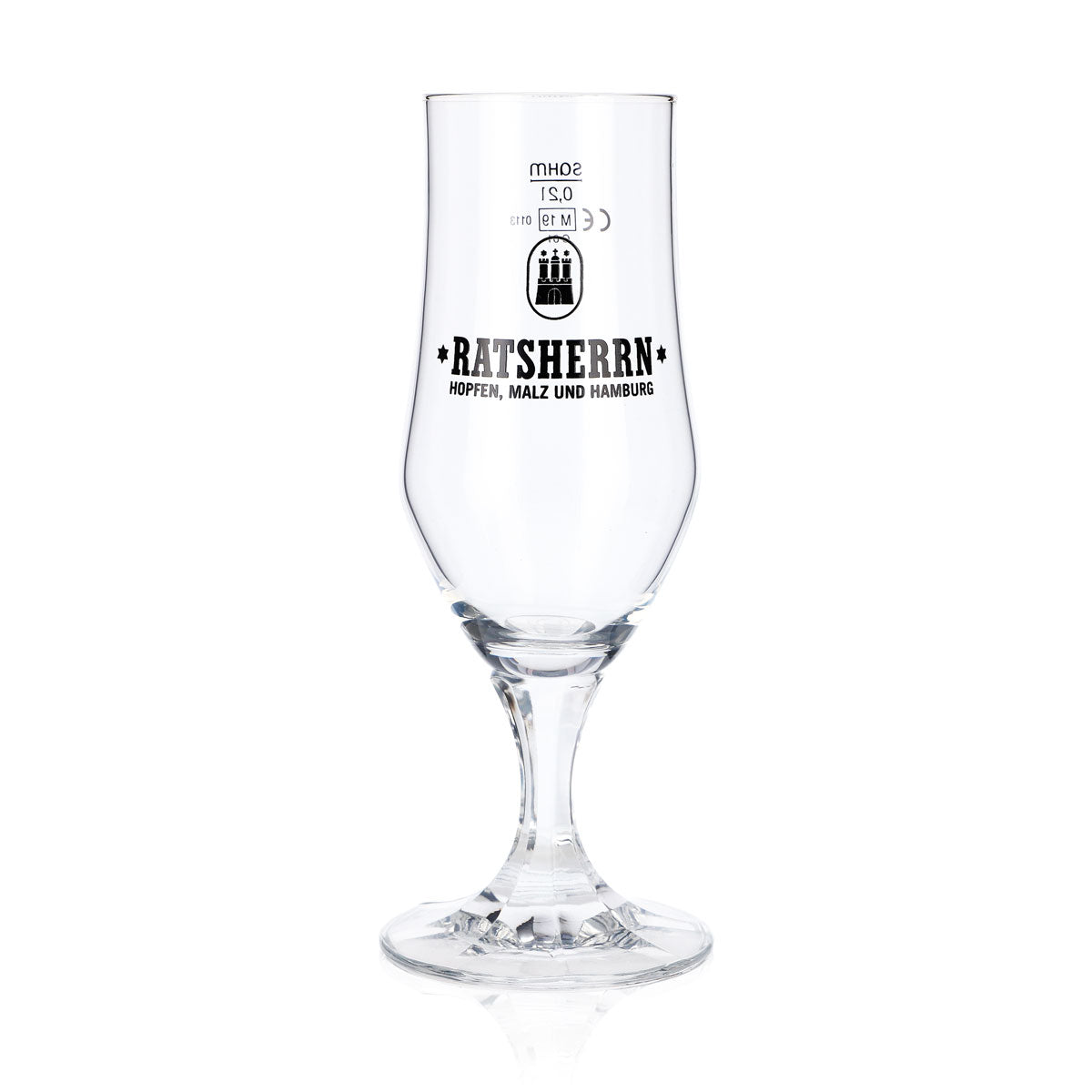 6 verres Ratsherrn 0,2 l Hammerburg Bier Tulipe Coupe Set Brasserie Hambourg – Vue 2