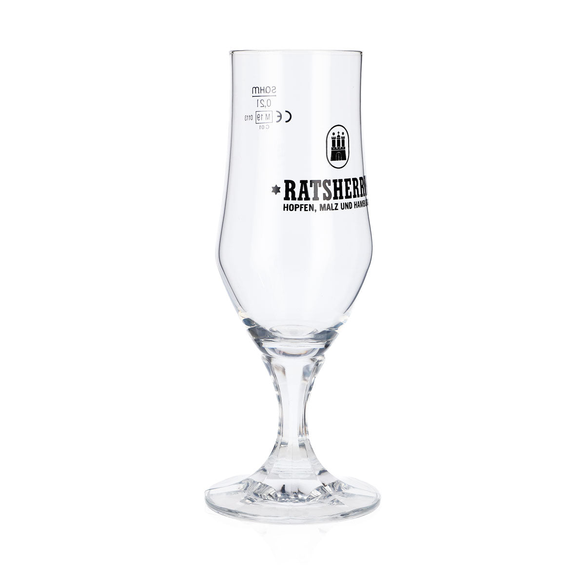 6 verres Ratsherrn 0,2 l Hammerburg Bier Tulipe Coupe Set Brasserie Hambourg – Vue 3