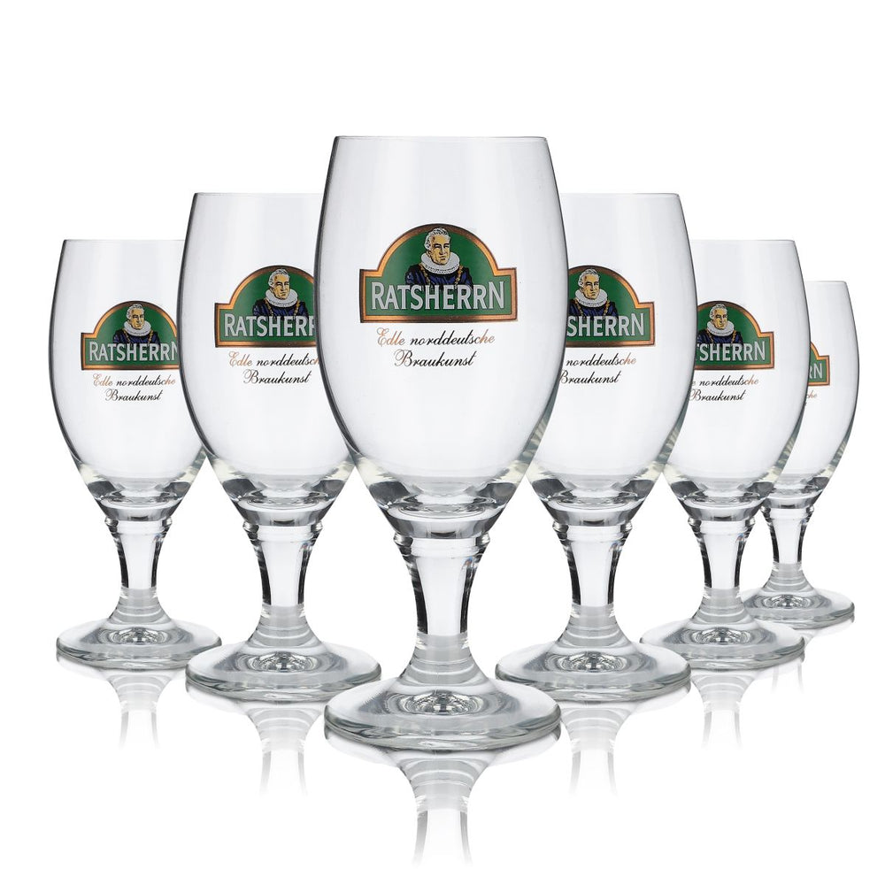 6 verres Ratsherrn 0,2 l Verres à bière tulipe Deister Pokal RC Ritzenhoff