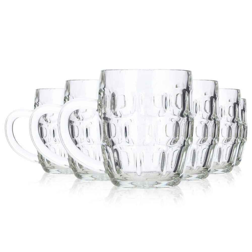 Lot de 6 verres à bière Ravenhead de 0,29 l : chope, verre à bière « half pint », verre à pied