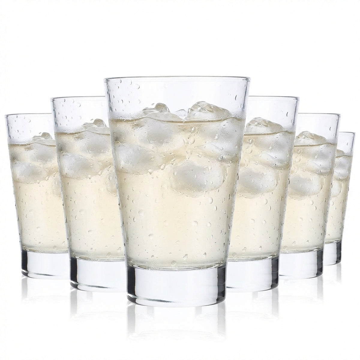 6 verres à eau Rhodius Verres à eau 0,29 l Gobelets Forme en V Inscription au fond