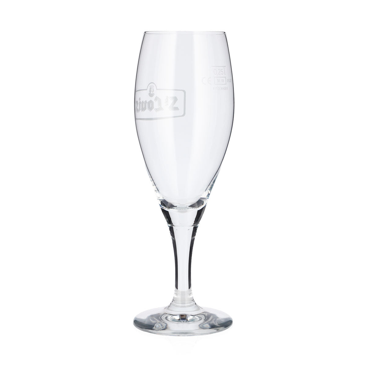 Lot de 6 verres à bière Ritzenhoff de 0,25 l, forme coupe, avec logo blanc – Vue 4