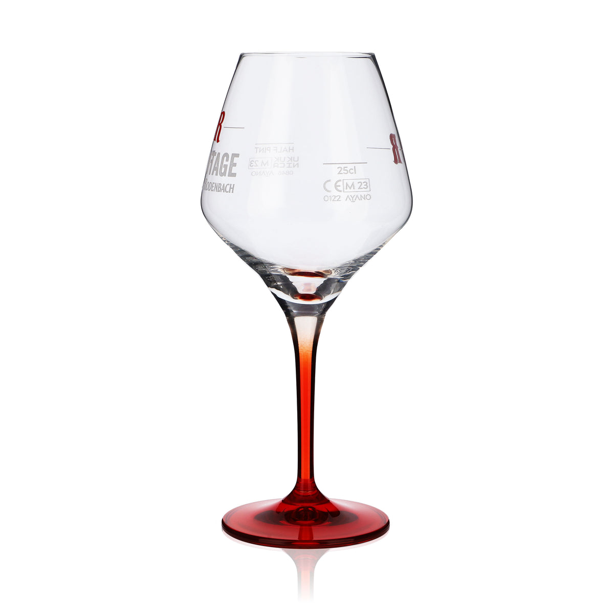 6 verres à bière Rodenbach Verre ballon 0,25 l à pied rouge Belgique « Fruitage » – Vue 6