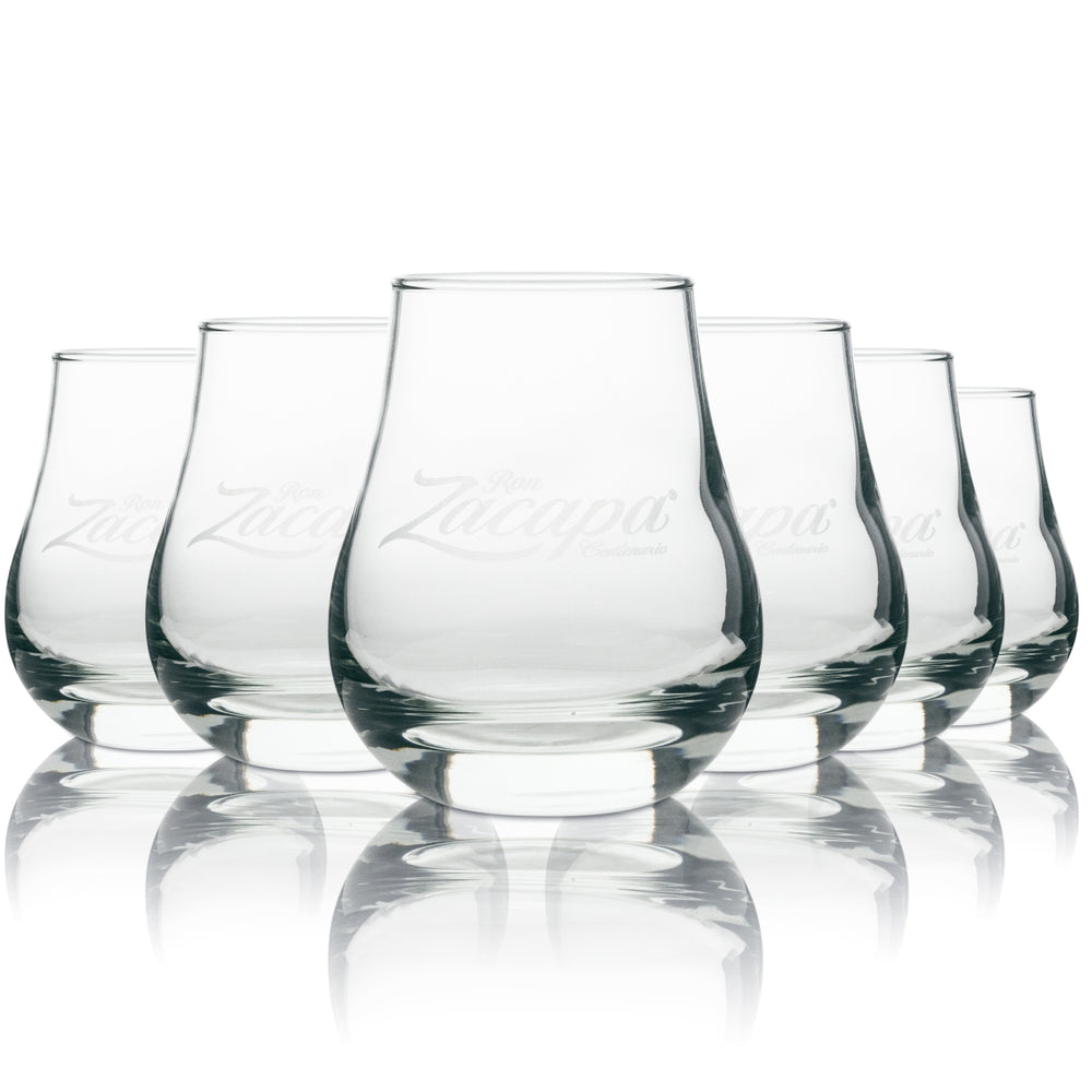 6 verres Ron Zacapa Spey Tumbler 0,25 l - Set de verres à cocktail Premium pour rhum et whisky