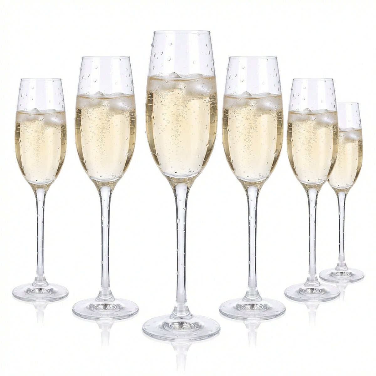 6 flûtes à champagne Rona Cava 0,15 l Verre à champagne Verre à champagne Cristallin