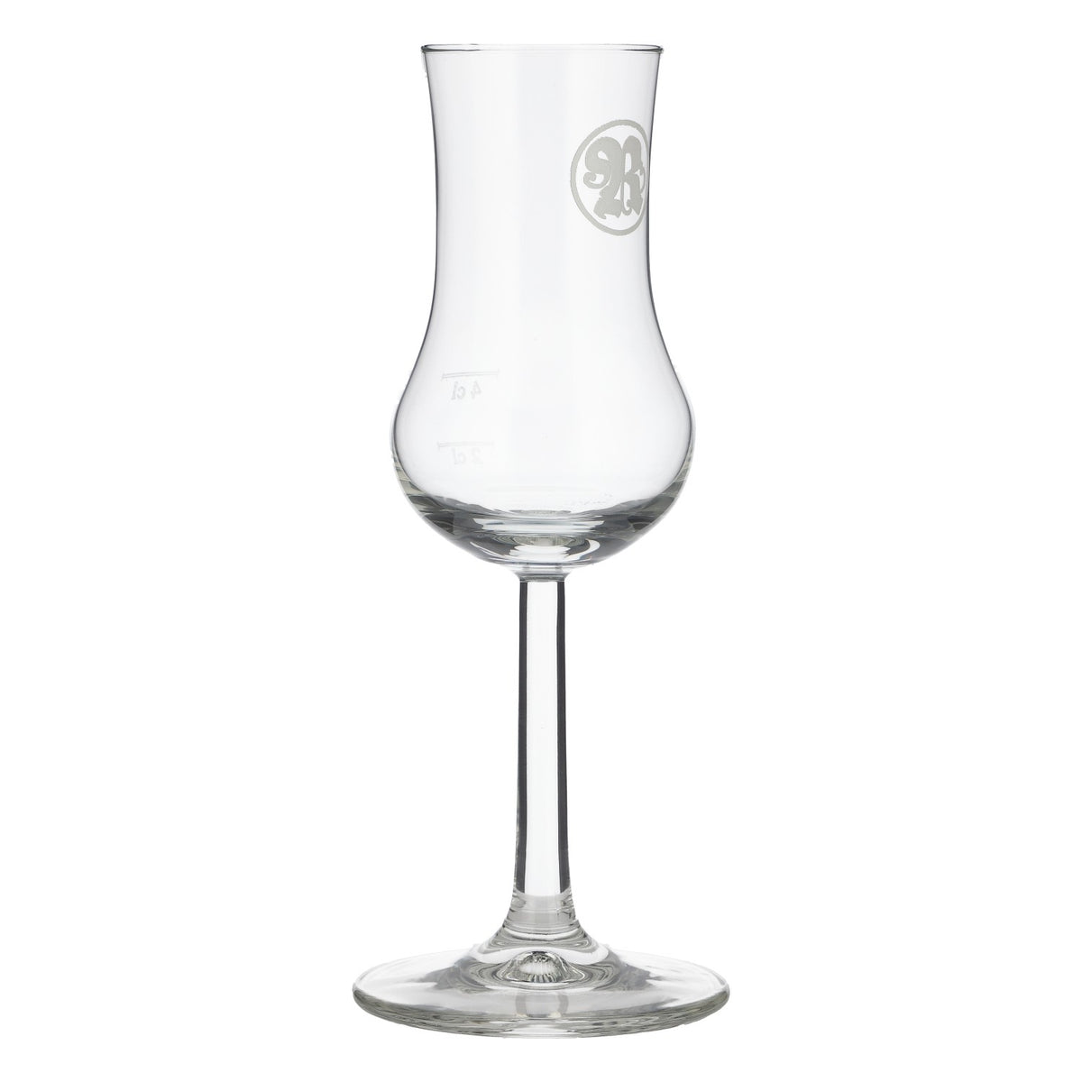 6 verres à shot Roner Schnaps en verre 2 cl/4 cl Verre à grappa « R » Logo blanc Rastal – Vue 3