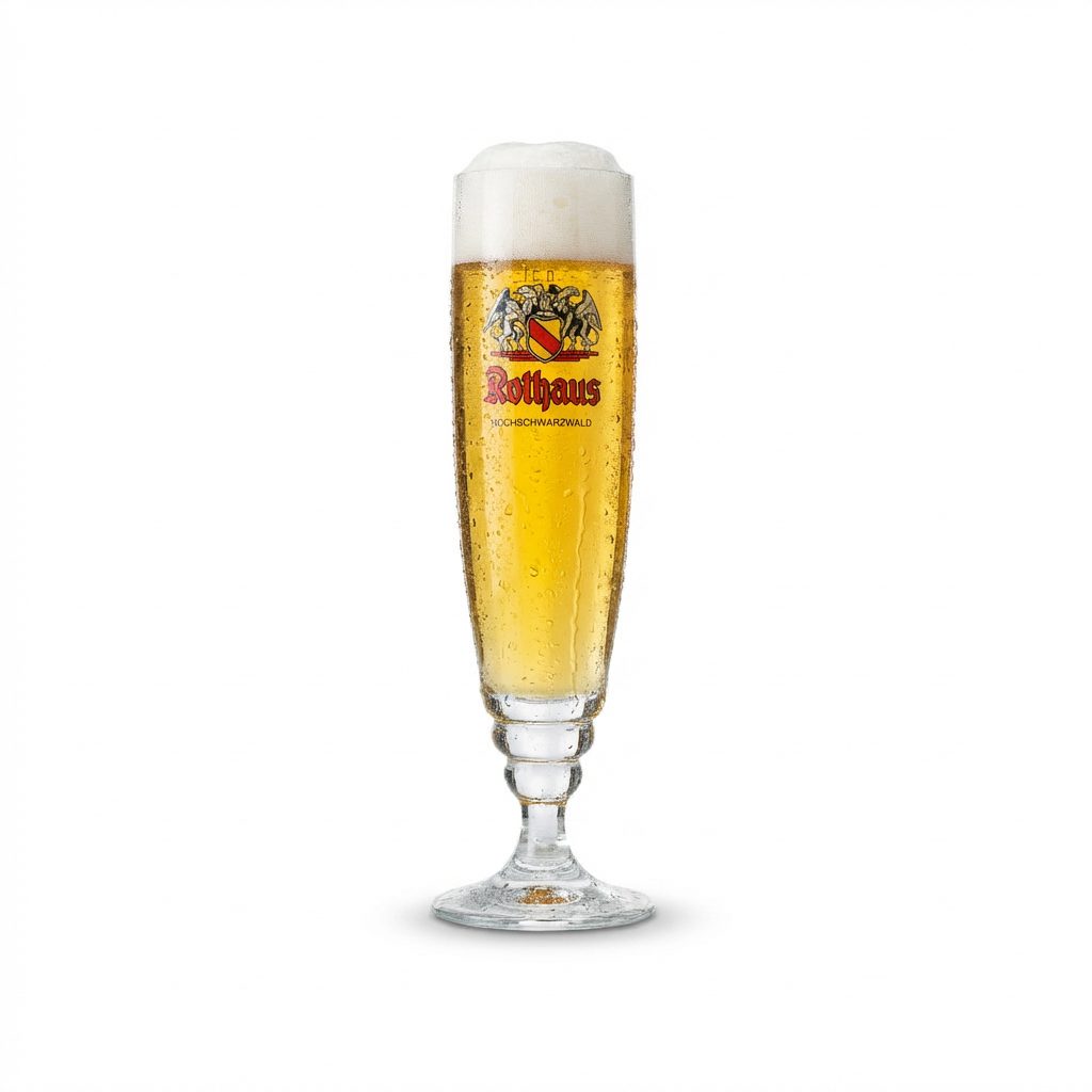 6 verres à bière Rothaus 0,3 l, élégants verres à pied, forme tulipe, lot calibré pour la restauration – Vue 2