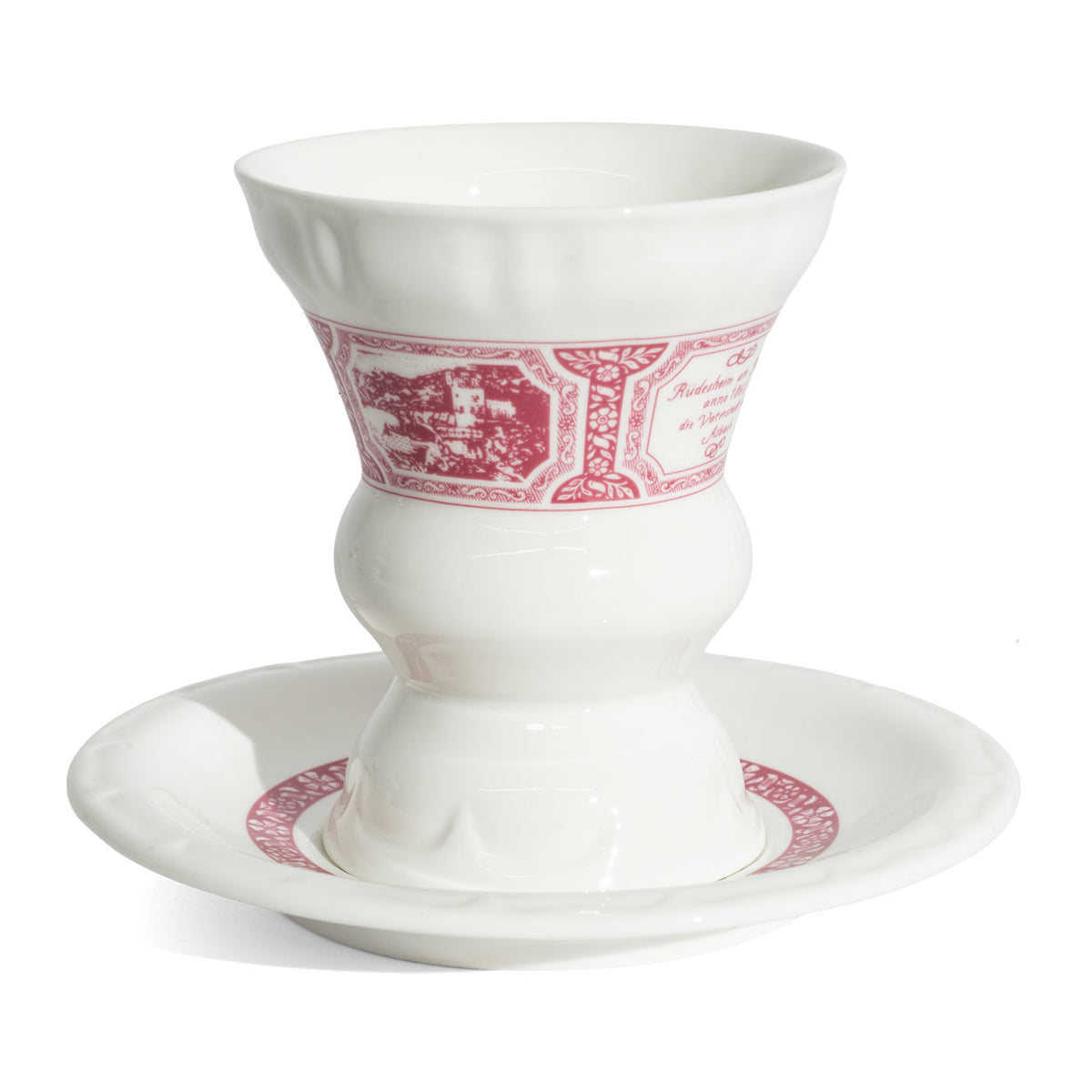 6x café Rüdesheimer Asbach Collection verre 0,26 l tasse + soucoupe en céramique – Vue 2