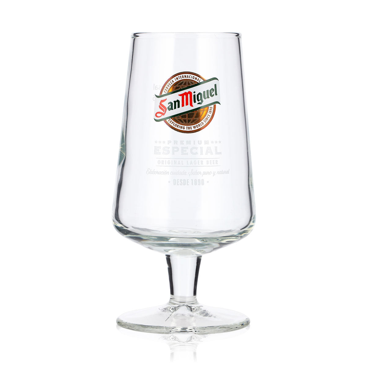 6 verres à bière San Miguel 20 cl, modèle « Tulipe », gamme Premium Especial, marque Crisal – Vue 2