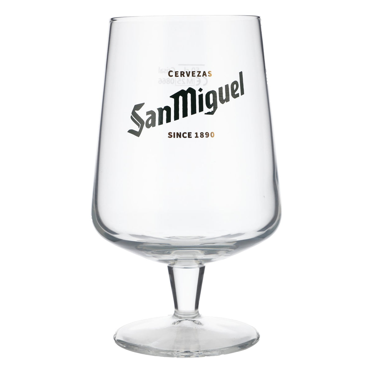 6 verres à bière San Miguel 0,5 l, forme bombée, logo vert – Vue 2