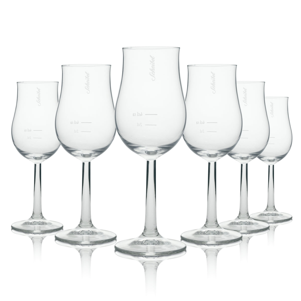 6 verres à schnaps Scheibel 0,14 l, verre à dégustation/calice « Bugatti » avec chêne
