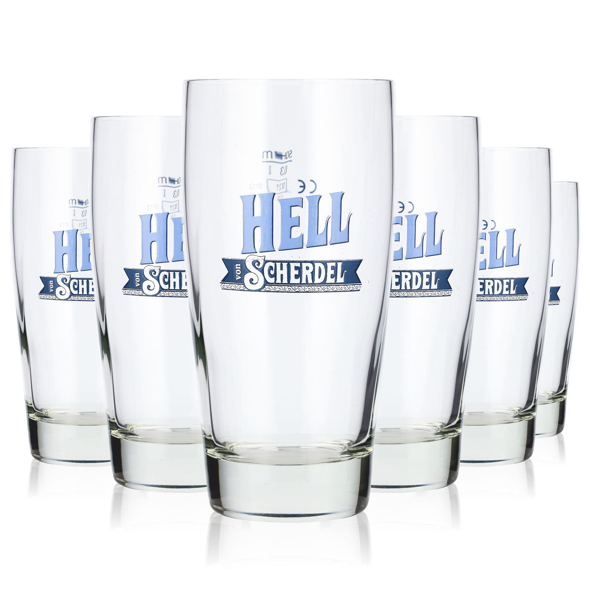 6 verres à bière Scherdel Verres à bière Willibecher 0,3 l Verre « Hell » Sahm – Vue 5