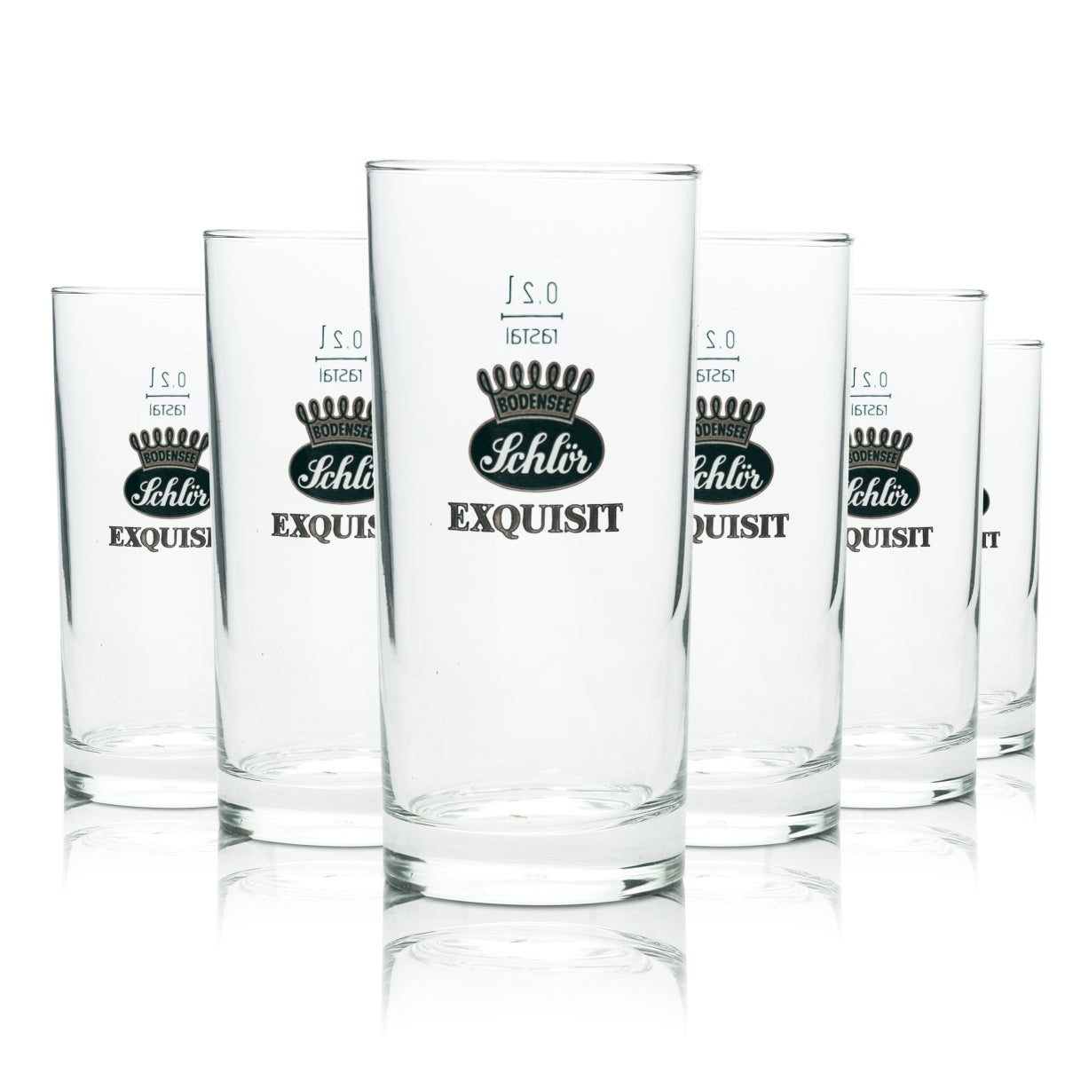 6x verre à jus Schlör 0,2 l « Exquisit » verres à boire Rastal Gastro Retro Bar