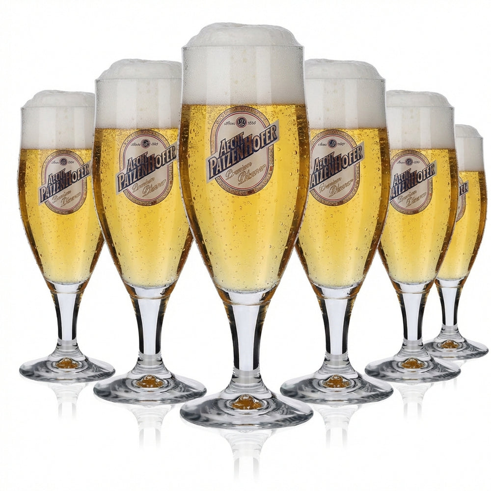 6 verres Schultheiss 0,3 l Verres à bière Lager Aecht Patzenhofer Verre à bière Coupe