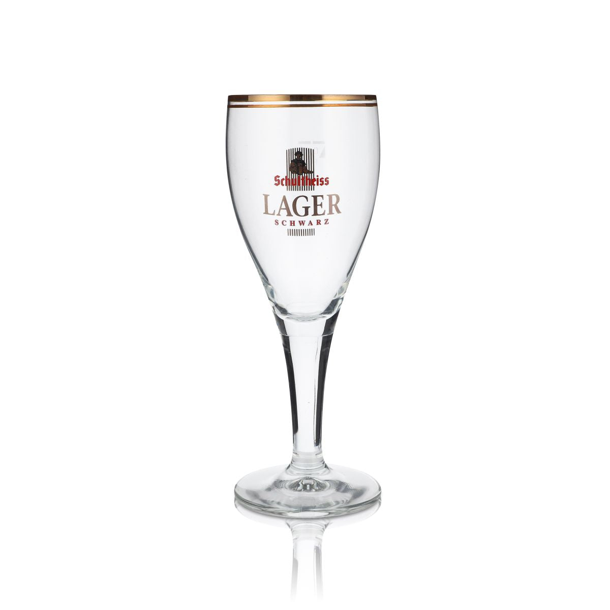 6 verres à bière Schultheiss Lager 0,3 l Verres à bière Verre à pied Lager Noir – Vue 2