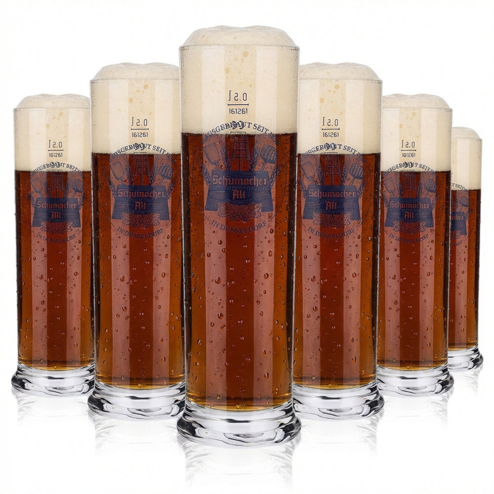 6 verres à bière Schumacher Verres à bière Altbier 0,5 l Stange Düsseldorf