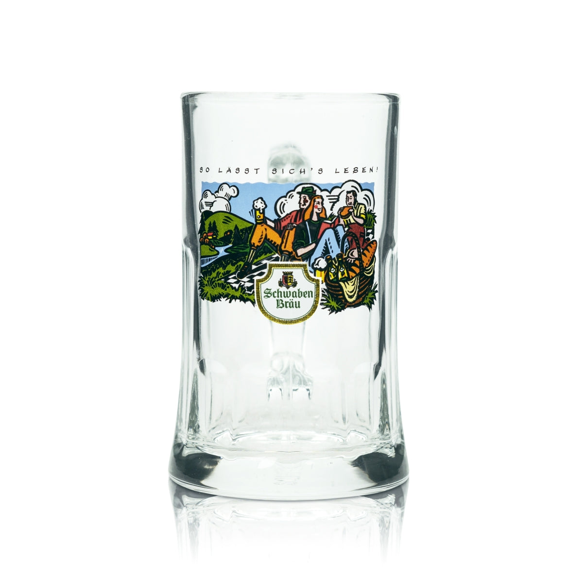 6 verres à bière Schwaben Bräu 0,3 l, chope Cannstatter Volksfest 1995, verres Seidel – Vue 2