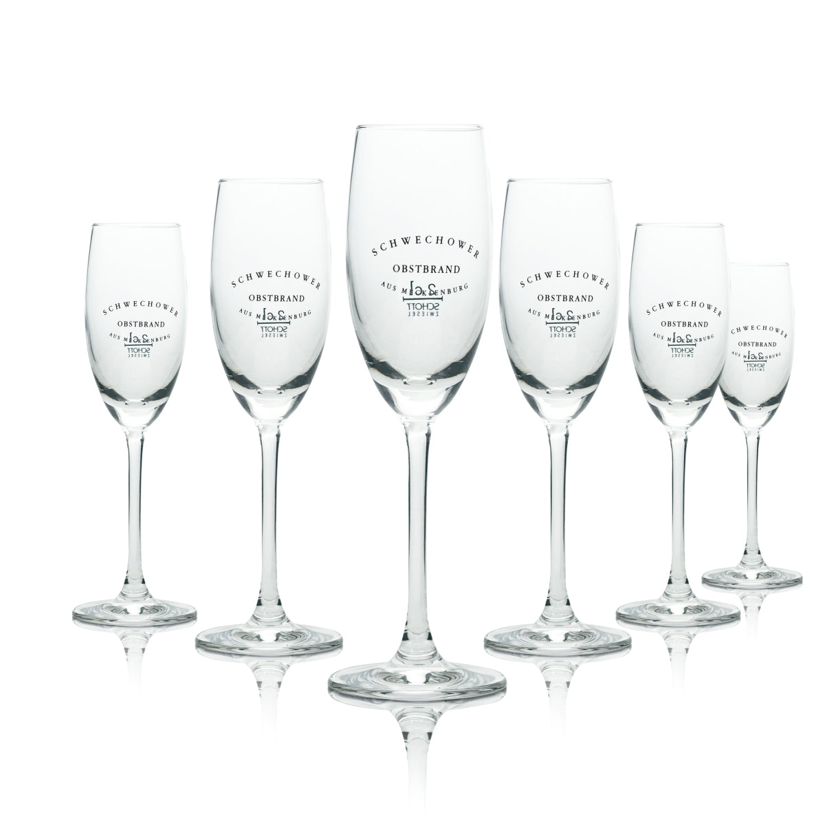6x eau-de-vie de fruits de Schwechow Verres à schnaps Verres courts 2 cl Flûte Dégustation