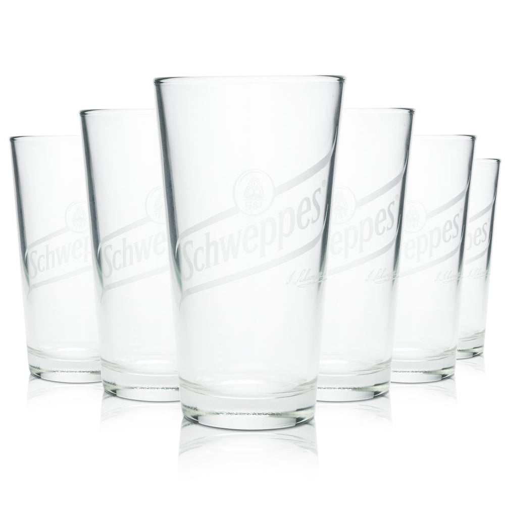 6 verres Schweppes 0,3 l Verres Willibecher en forme de V Boissons gazeuses Long drink