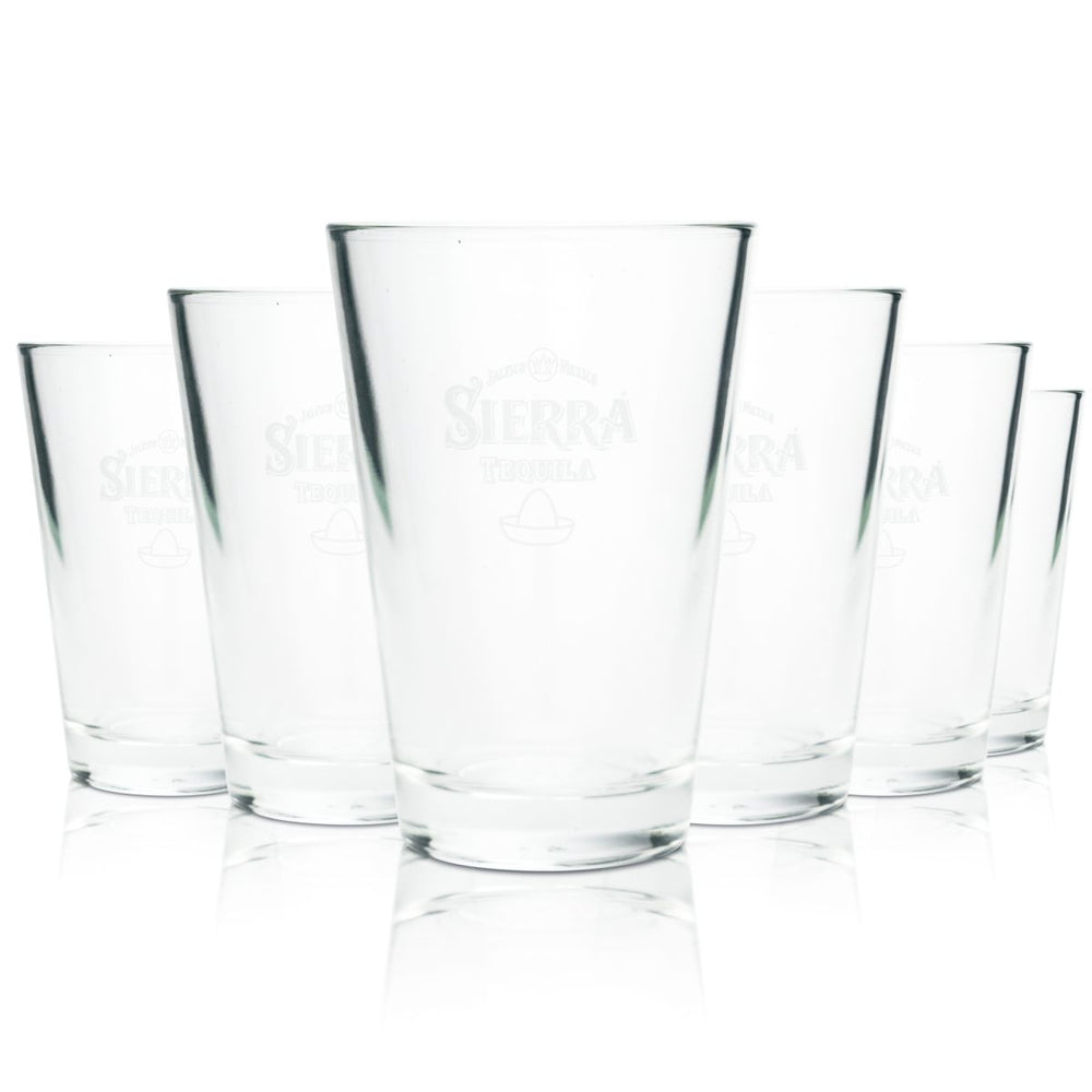 6 verres à tequila Sierra 0,2 l, verres tumbler, verres à long drink, verres à cocktail