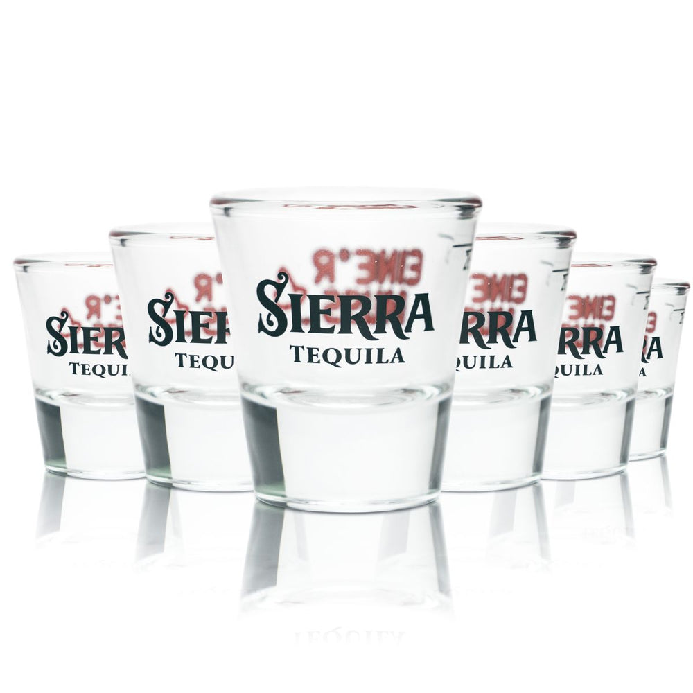 6 verres à tequila Sierra 2 cl Verres à shot Verres à liqueur courts Verres calibrés pour la restauration
