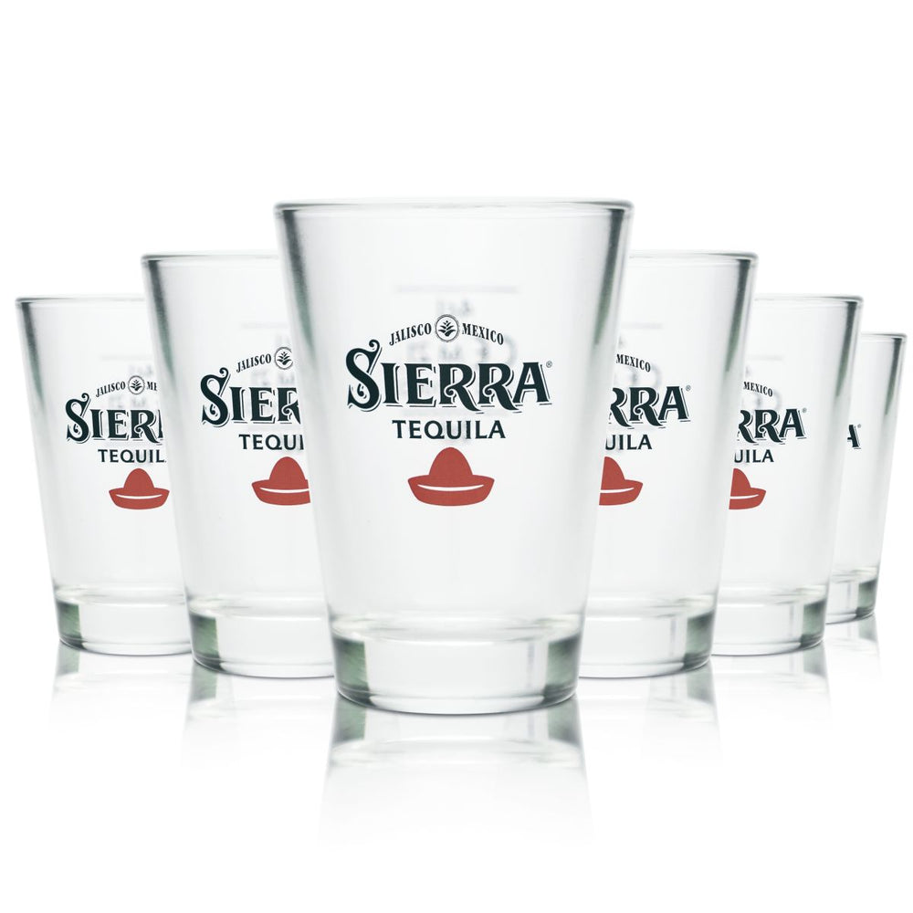 6x Sierra Tequila Verre 4cl Verres à shot Verres à liqueur Courts Étalonnés Gastronomie Bar