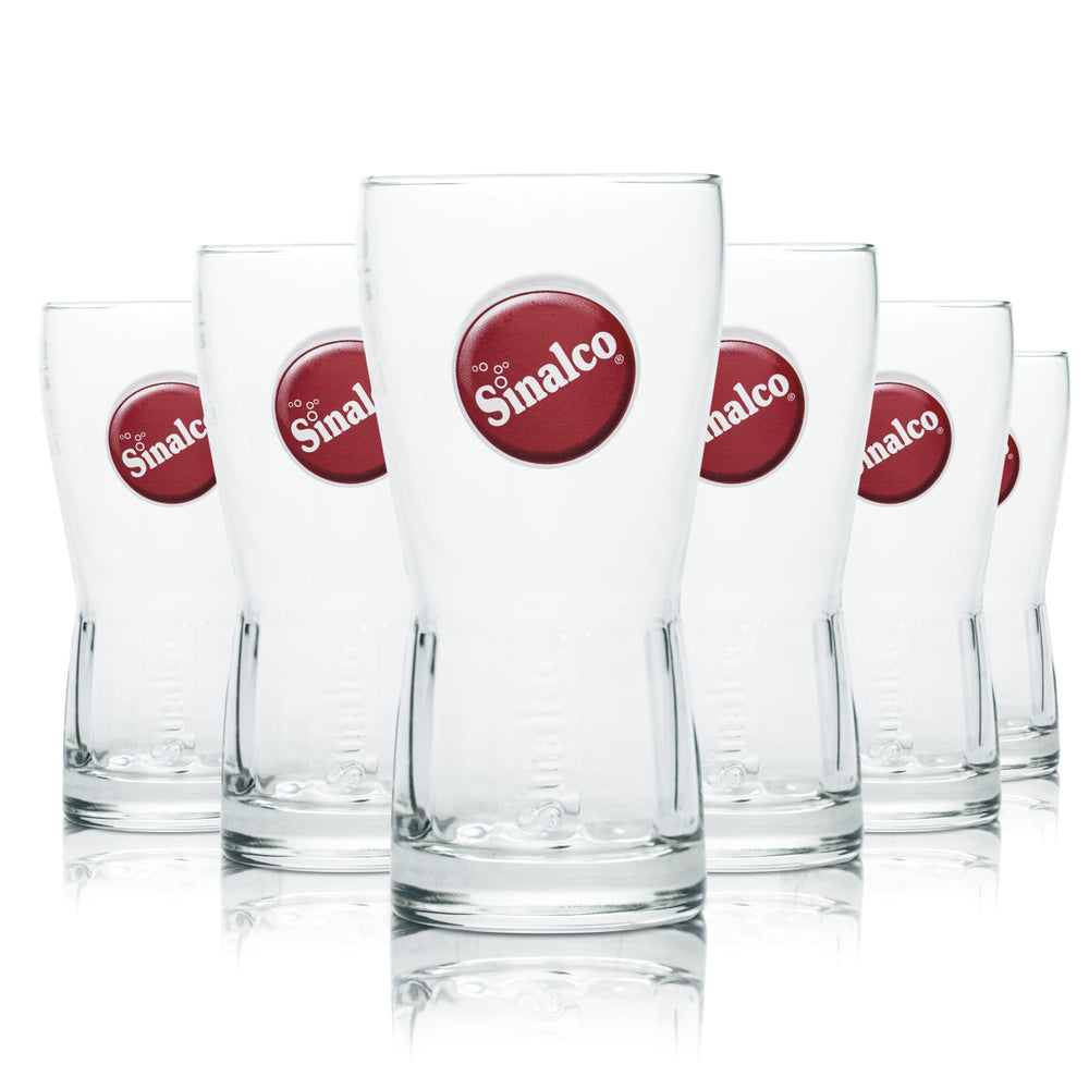 6x verres Sinalco 0,2 l Verres à relief Contour Sodas Boissons gazeuses Restauration Étalonnés