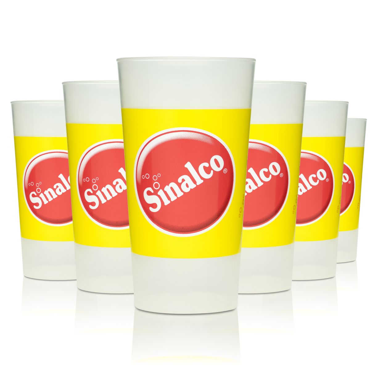 6x Sinalco plastique gobelets réutilisables verre 0,3l plastique dur verres soft drink limonade