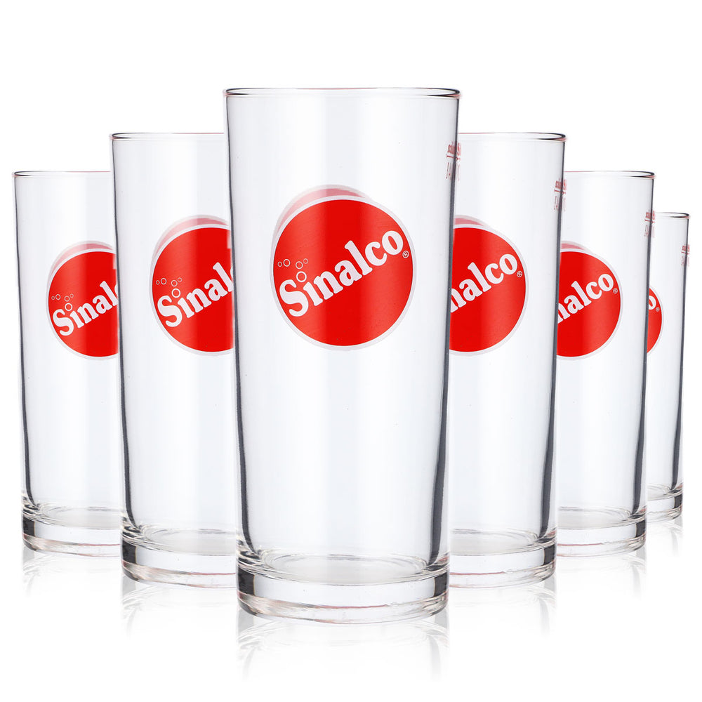 6 verres à limonade Sinalco Softdrink 0,4 l Tasse Logo image uniquement