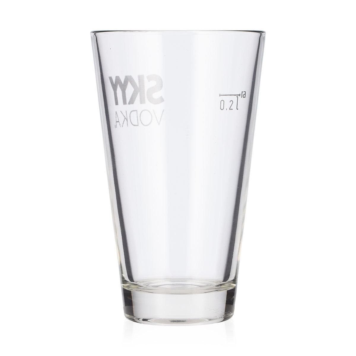 6 verres à vodka Skyy de 0,2 l pour long drink, logo blanc – Vue 4