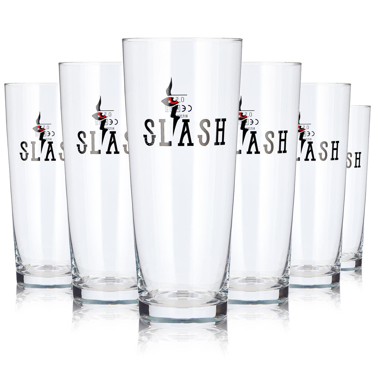 Lot de 6 verres à bière Slash, 0,5 l, Ritzenhoff Concord, Willibecher (lot de 6)