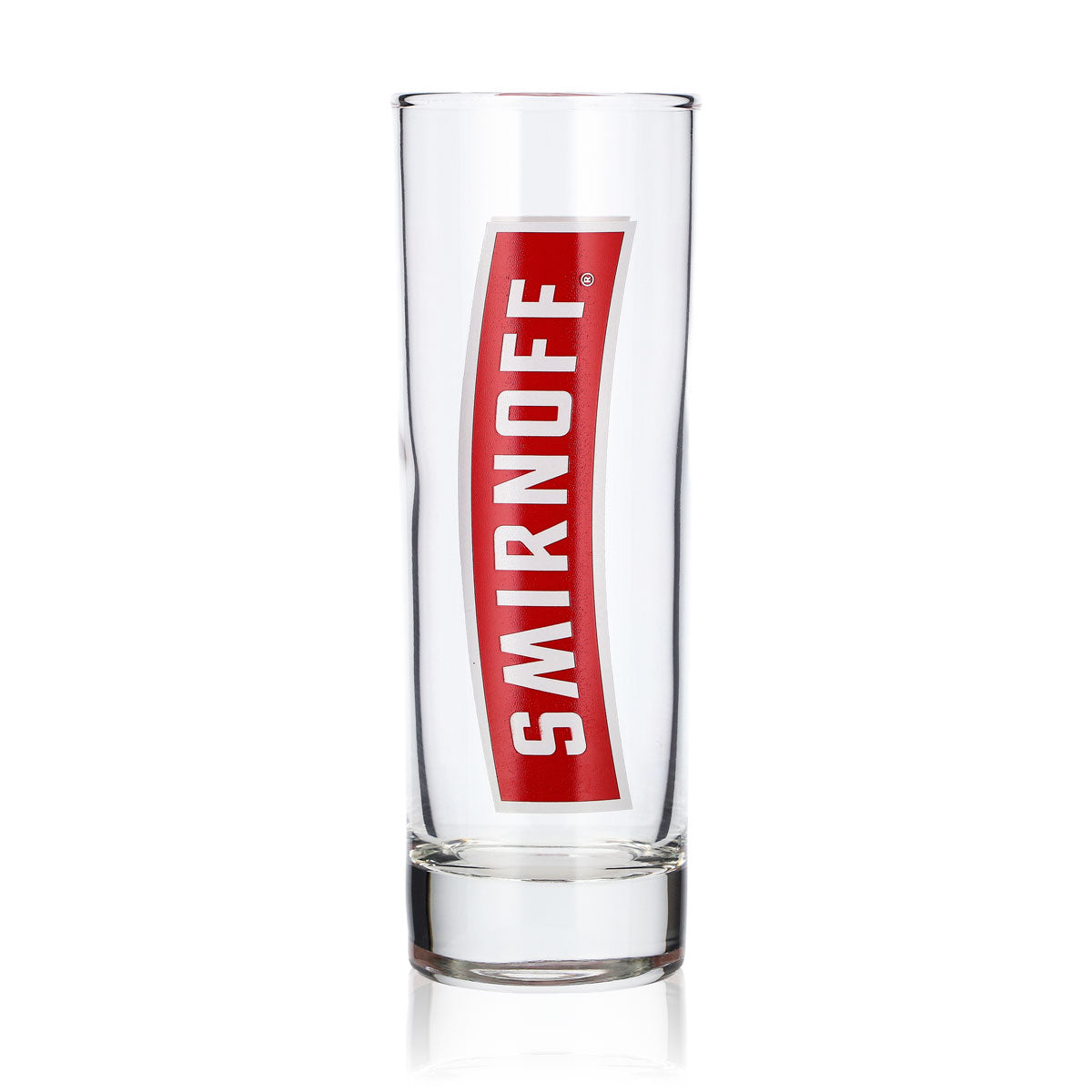 6 verres à vodka Smirnoff de 0,22 l, verres à long drink avec logo rouge vertical (lot de 6) – Vue 2